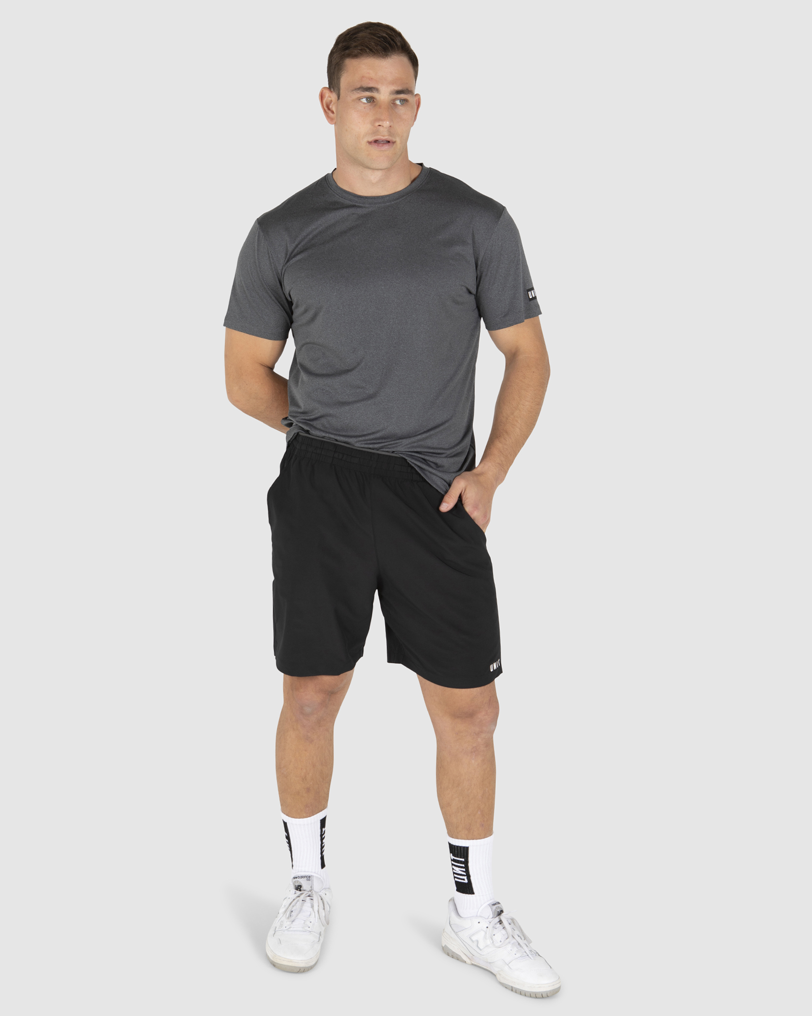 Unit Mens Central Stretch Shorts 19 Inch - Black | SurfStitch