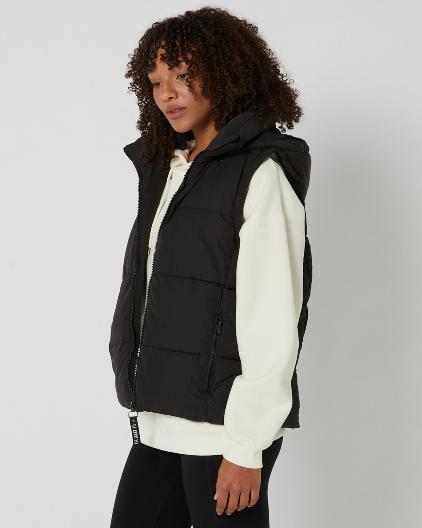 All About Eve Remi Luxe Puffer Vest - Black | SurfStitch