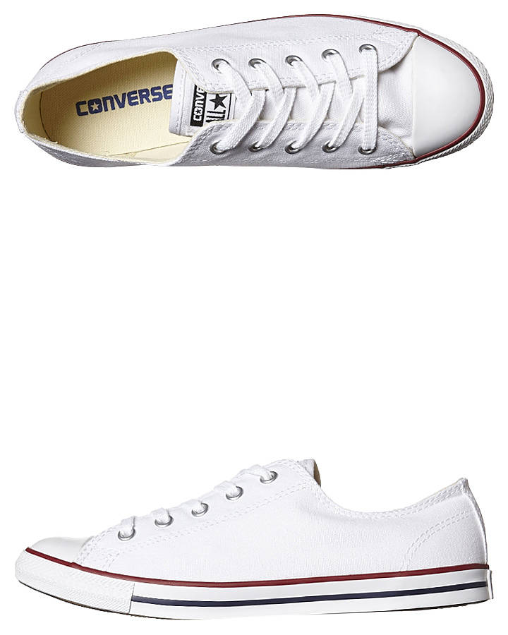 ladies white converse dainty