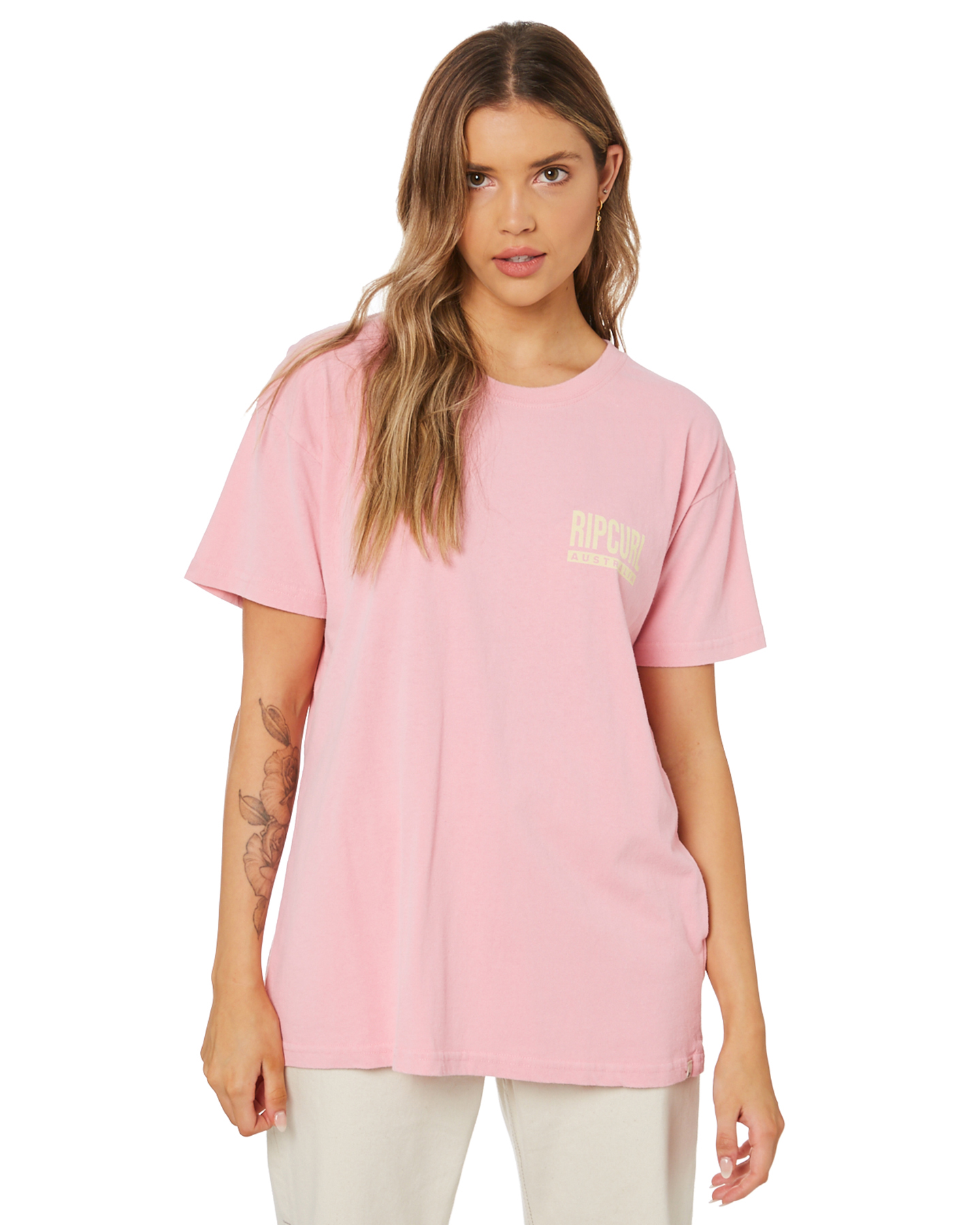 Rip Curl Vintage Revival Oversized Tee - Pink | SurfStitch