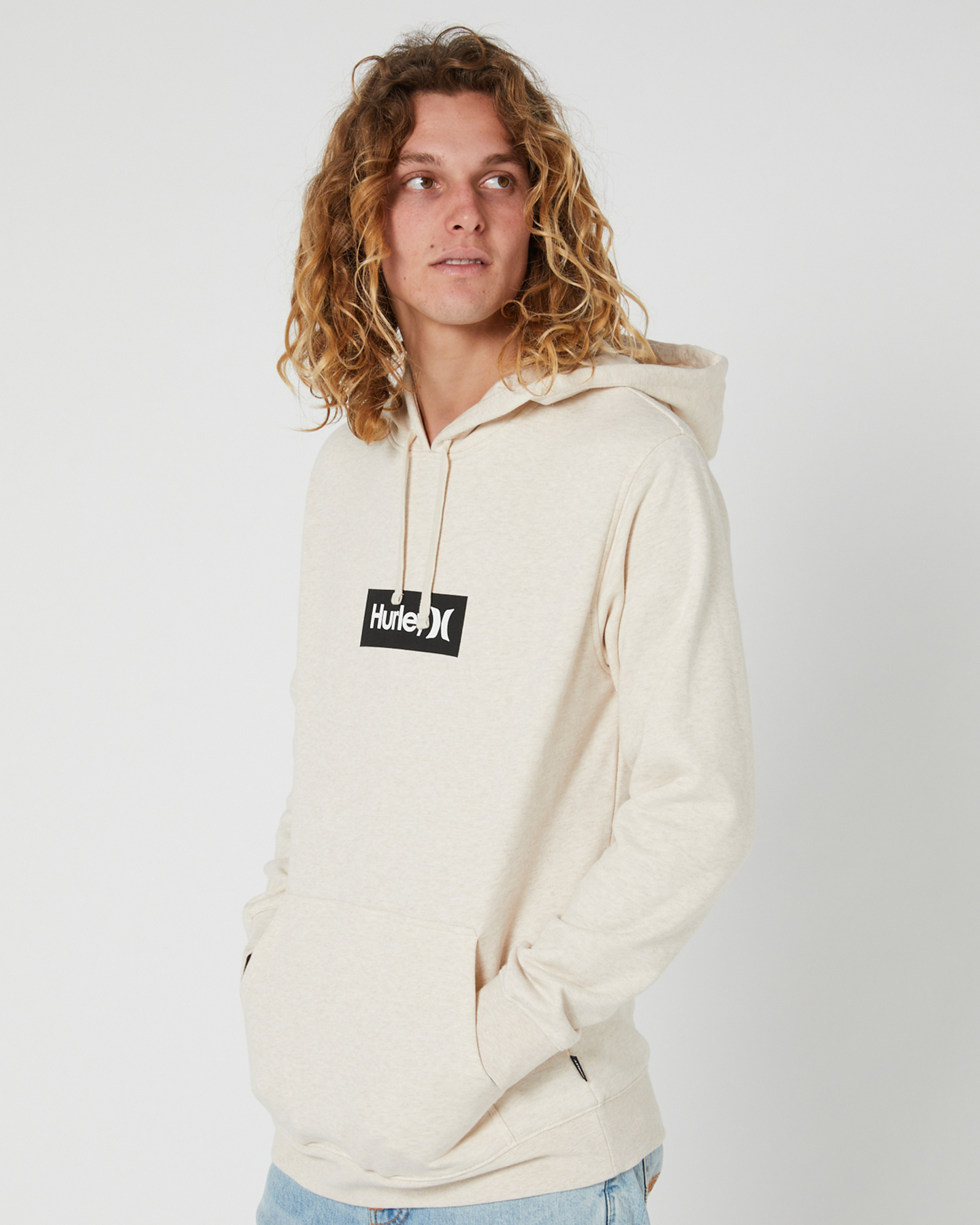 Hurley Box Only Fleece Hoodie Heather Sand SurfStitch