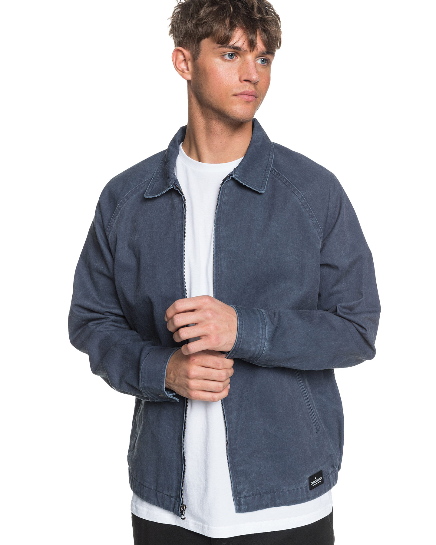 gebrek Vuiligheid Suri Quiksilver Mens Ombok Twill Jacket - Blue Nights | SurfStitch