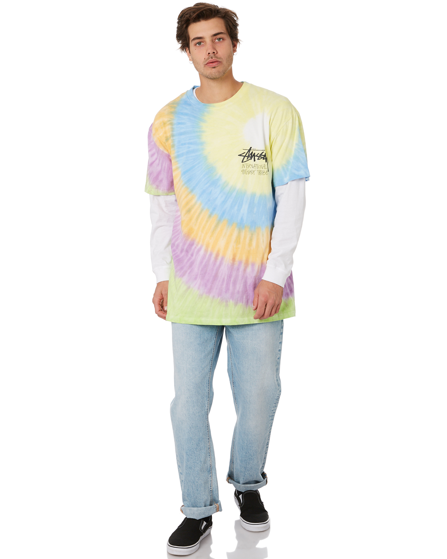 basic stussy tie dye tee