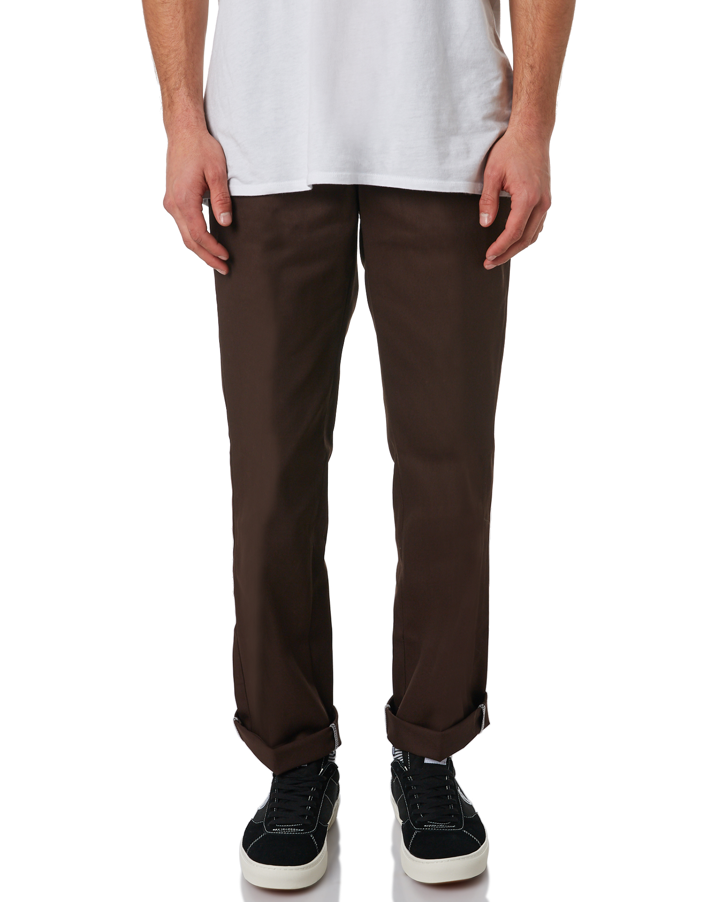dickies slim straight brown