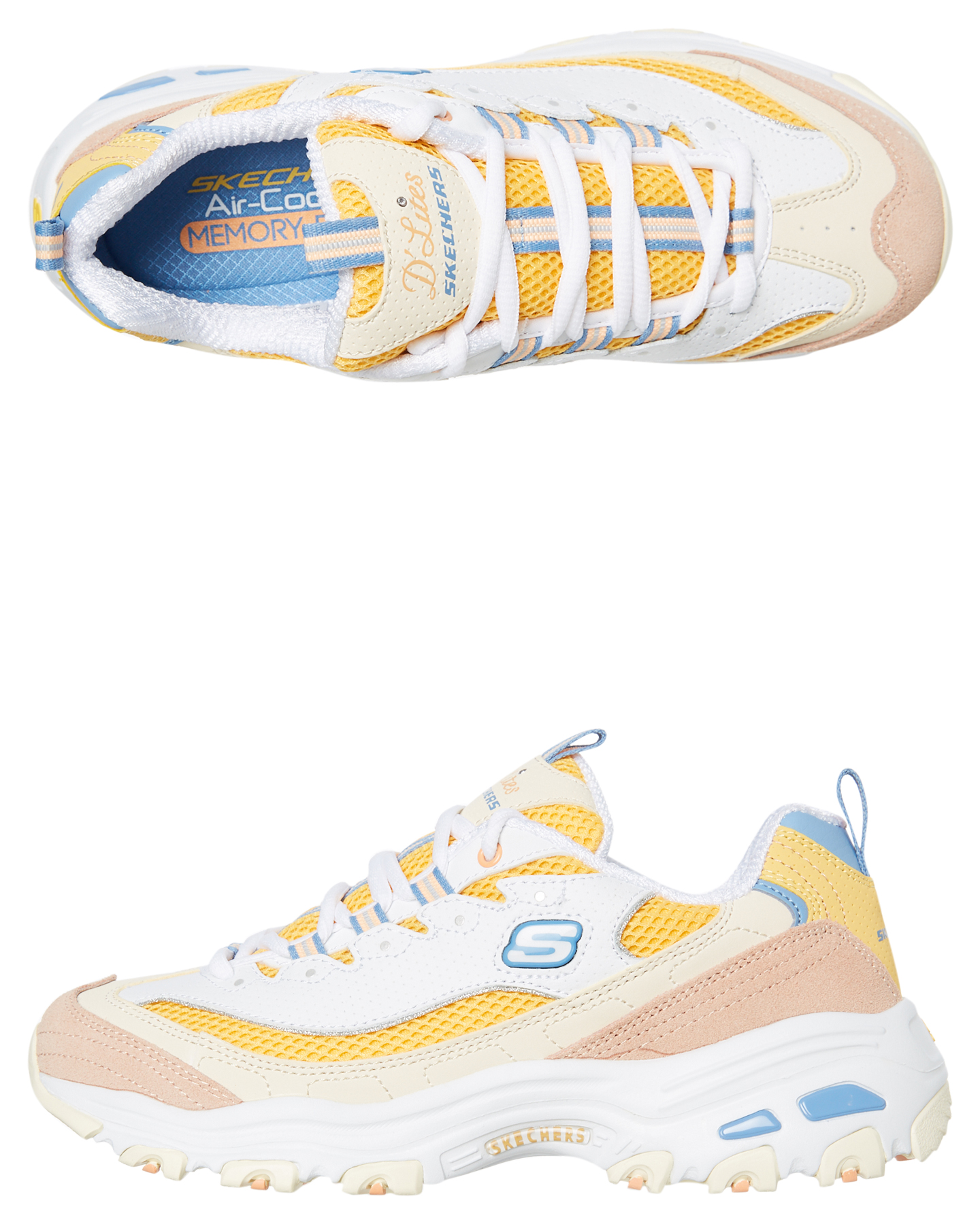 skechers yellow shoes