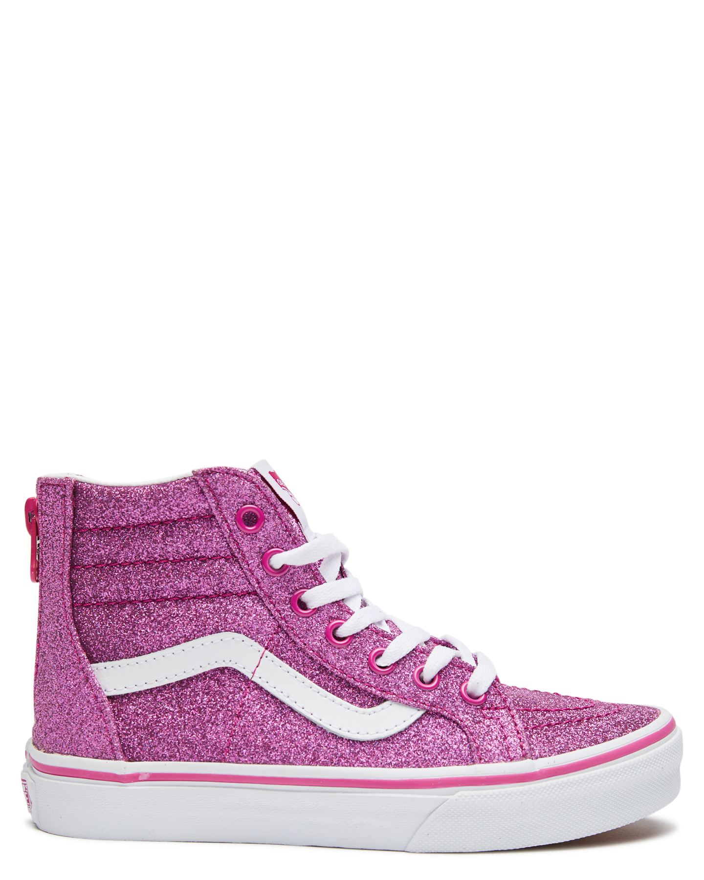 Vans Girls Sk8 Hi Zip Shoe - Youth - Pink | SurfStitch