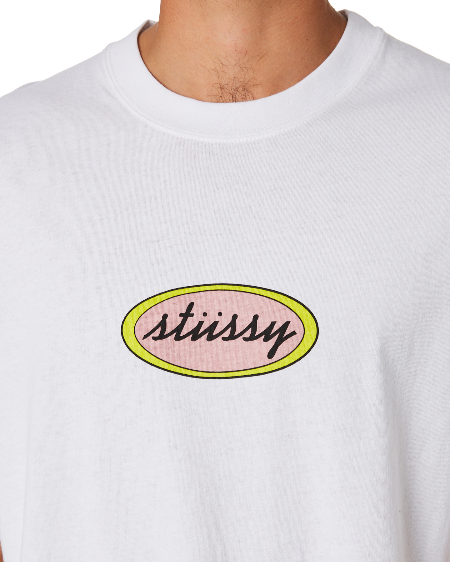 Stussy Oval Mens Tee - White | SurfStitch