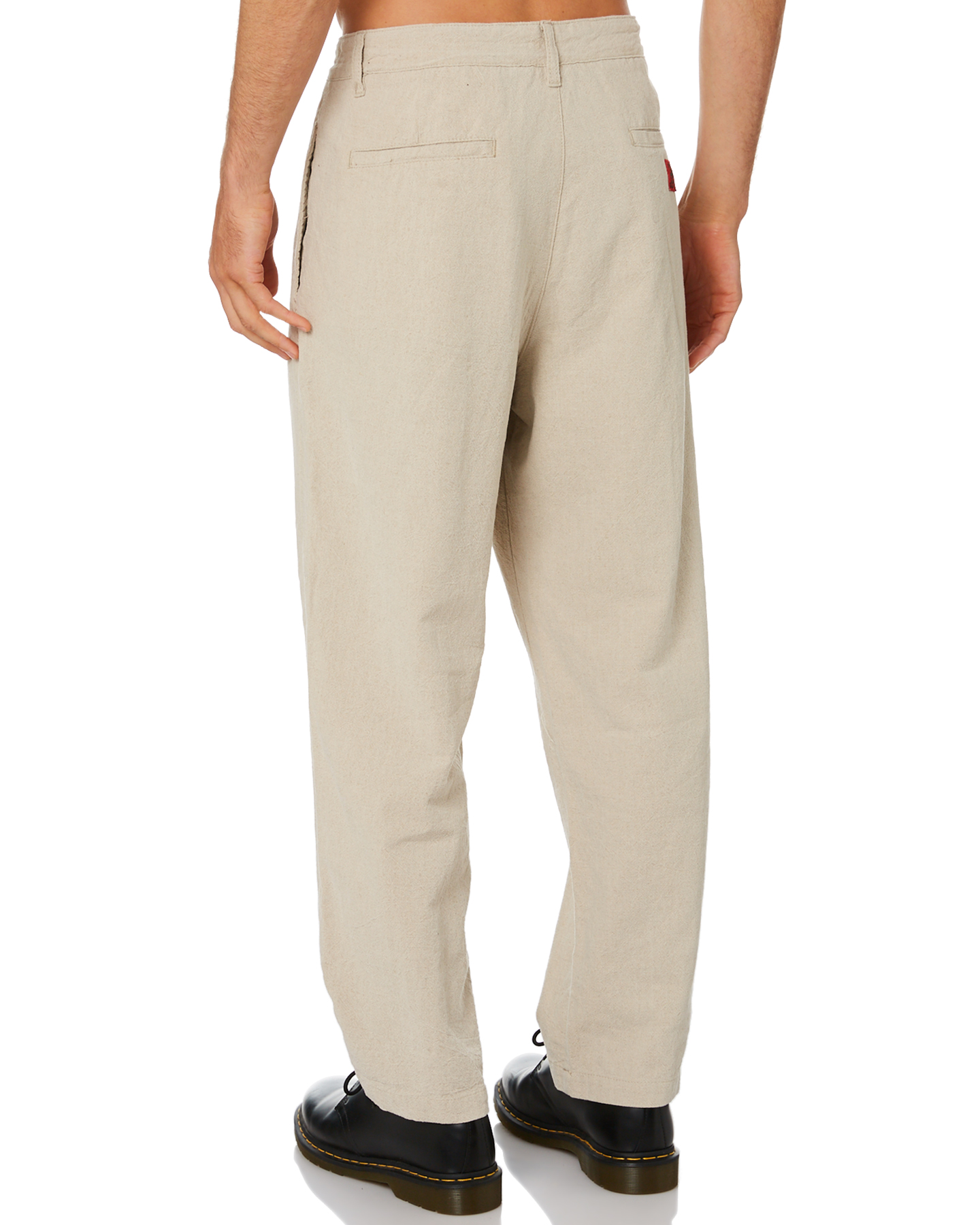 Misfit Greetings Linen Mens Pant - Off White | SurfStitch