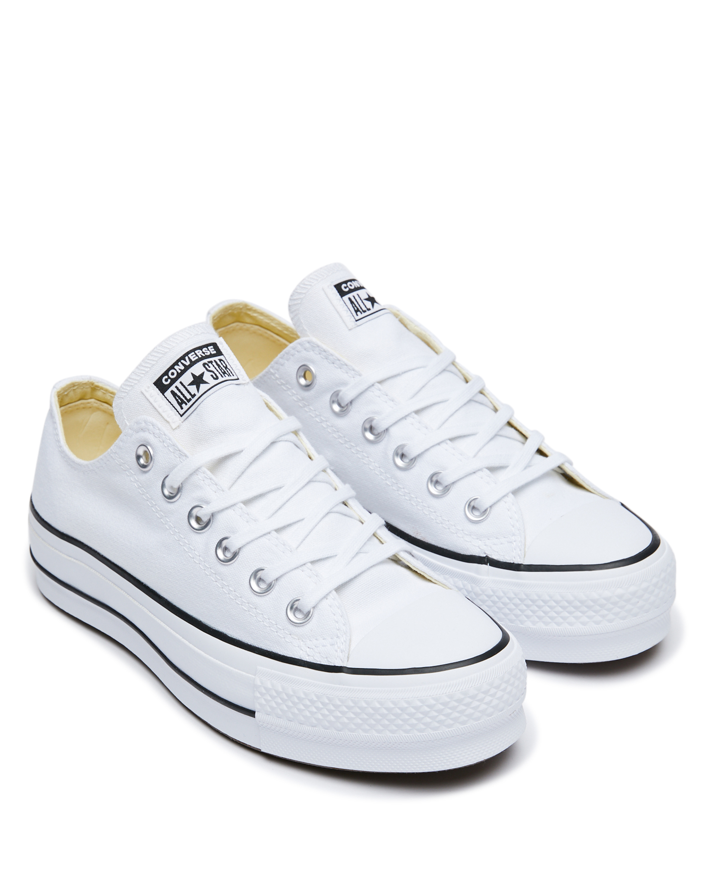 converse white platform low