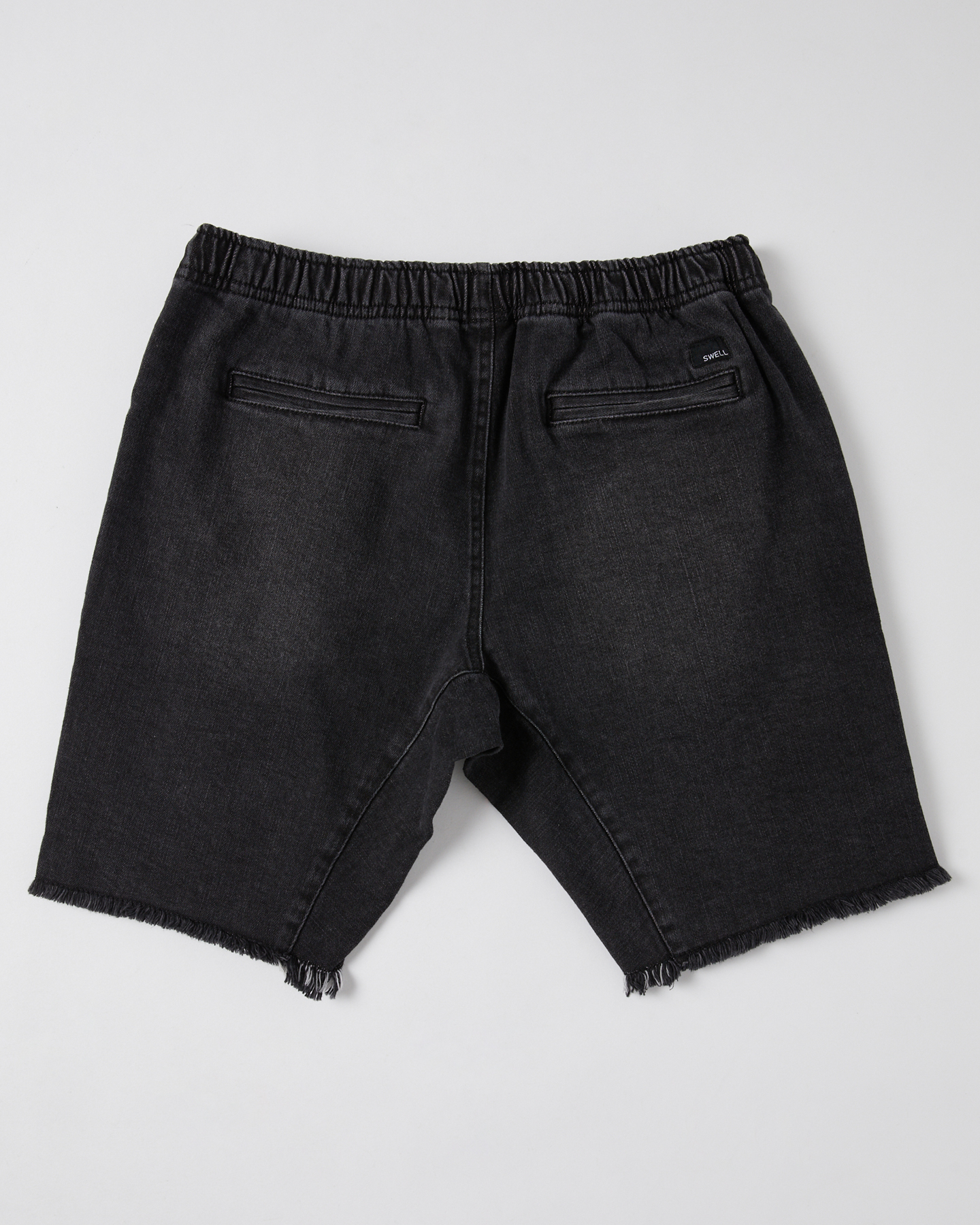 Swell Boys Denim Jogger Short - Teens - Washed Black | SurfStitch