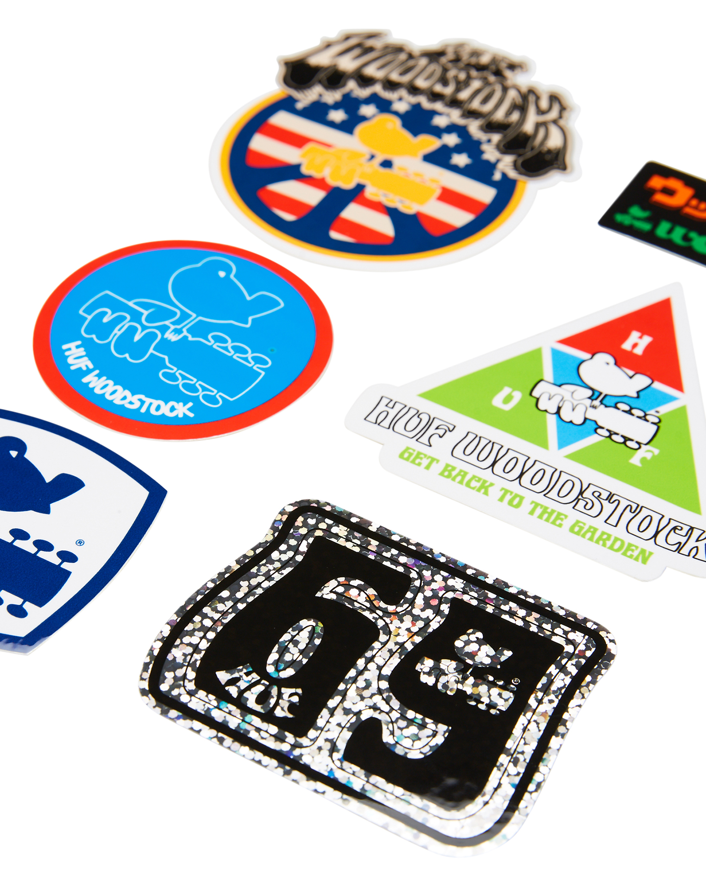 Huf Woodstock Sticker  Pack  Multi  SurfStitch