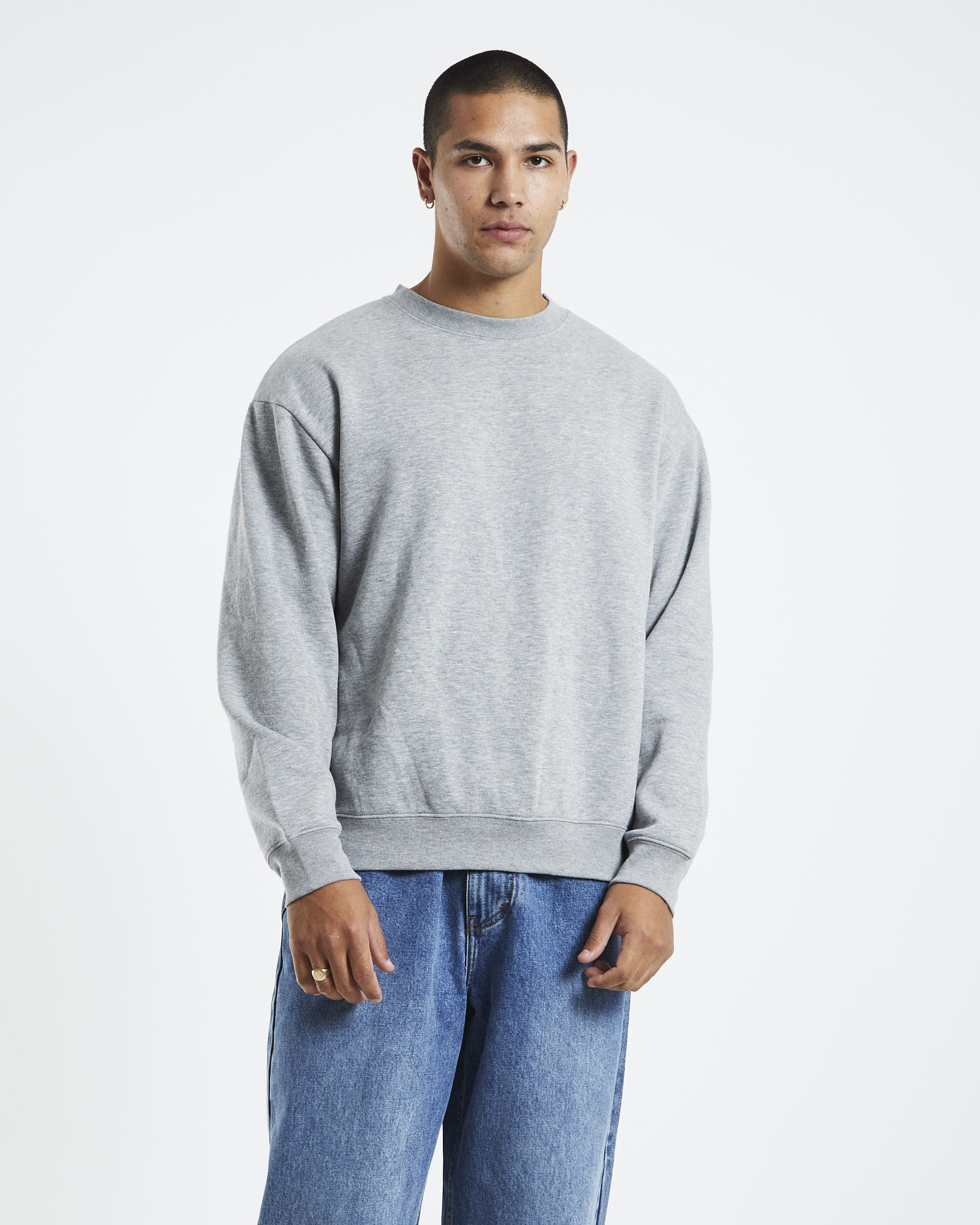 General Pants Co. Basics Crew Neck Jumper - Grey | SurfStitch