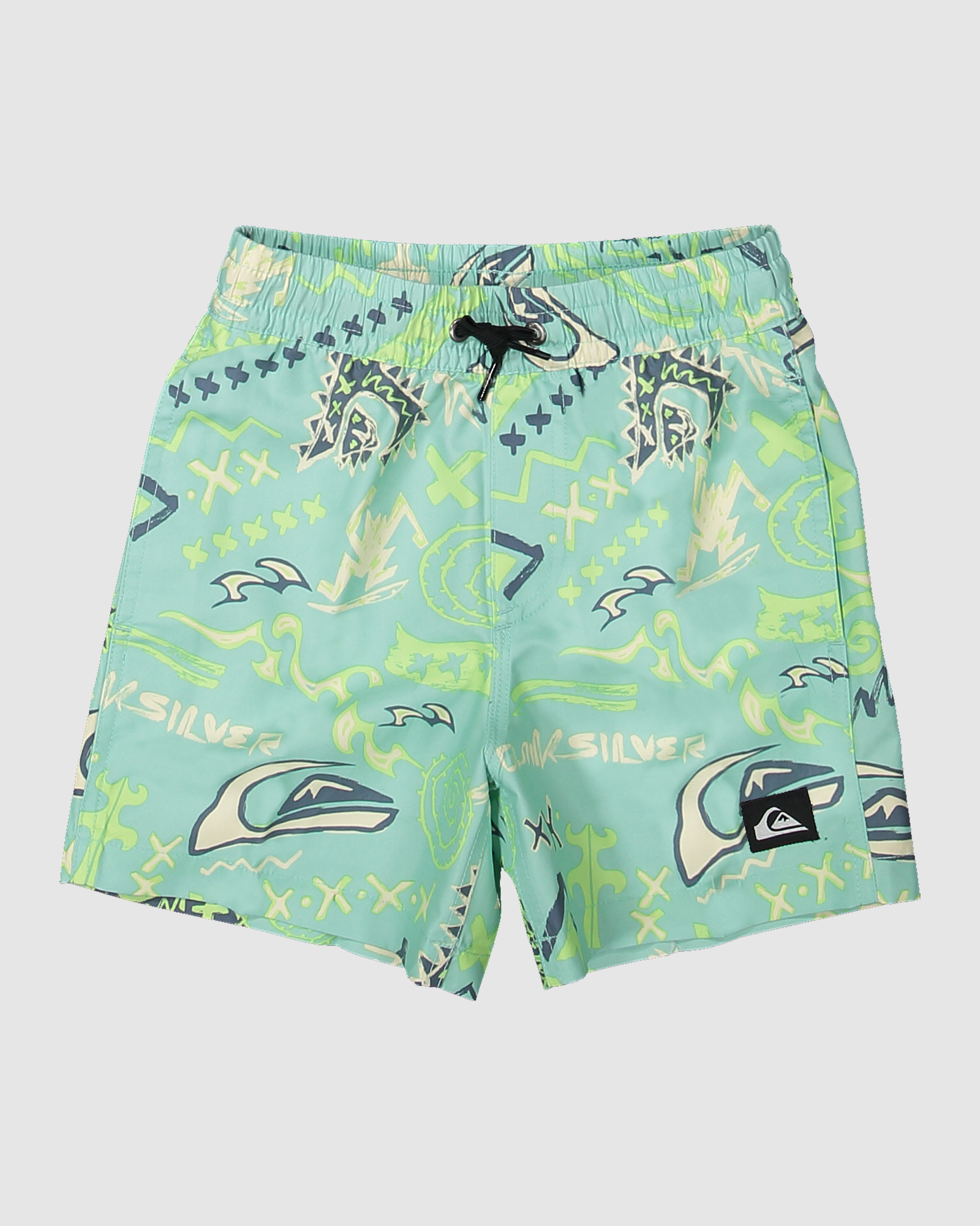 Quiksilver Boys Next Gen Volley 12 Inch Swim Shorts Pastel Turquoise SurfStitch