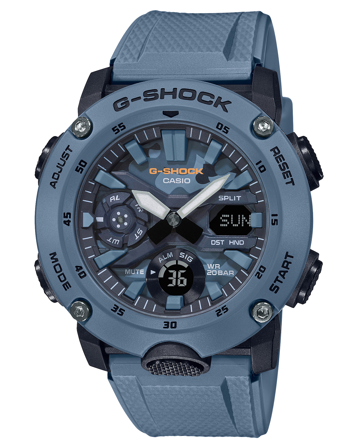 g shock watches navy blue