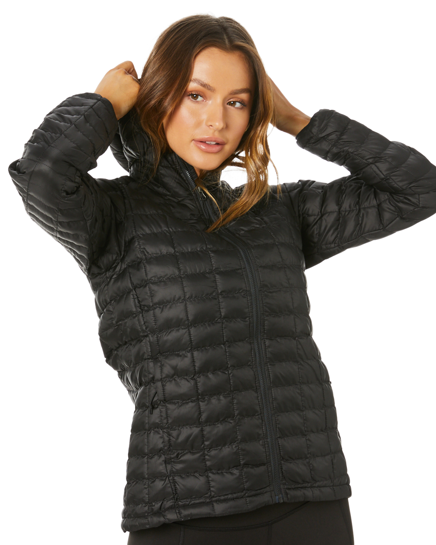 womens black north face vest