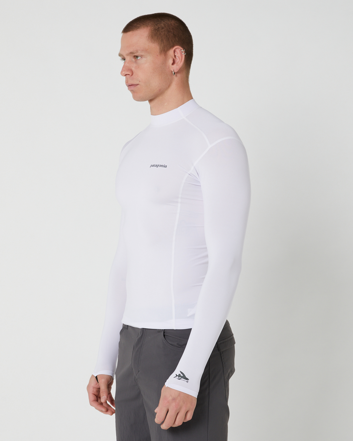 Patagonia long sleeve white top top
