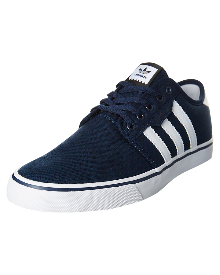 Adidas Seeley Shoe - Navy White Black | SurfStitch