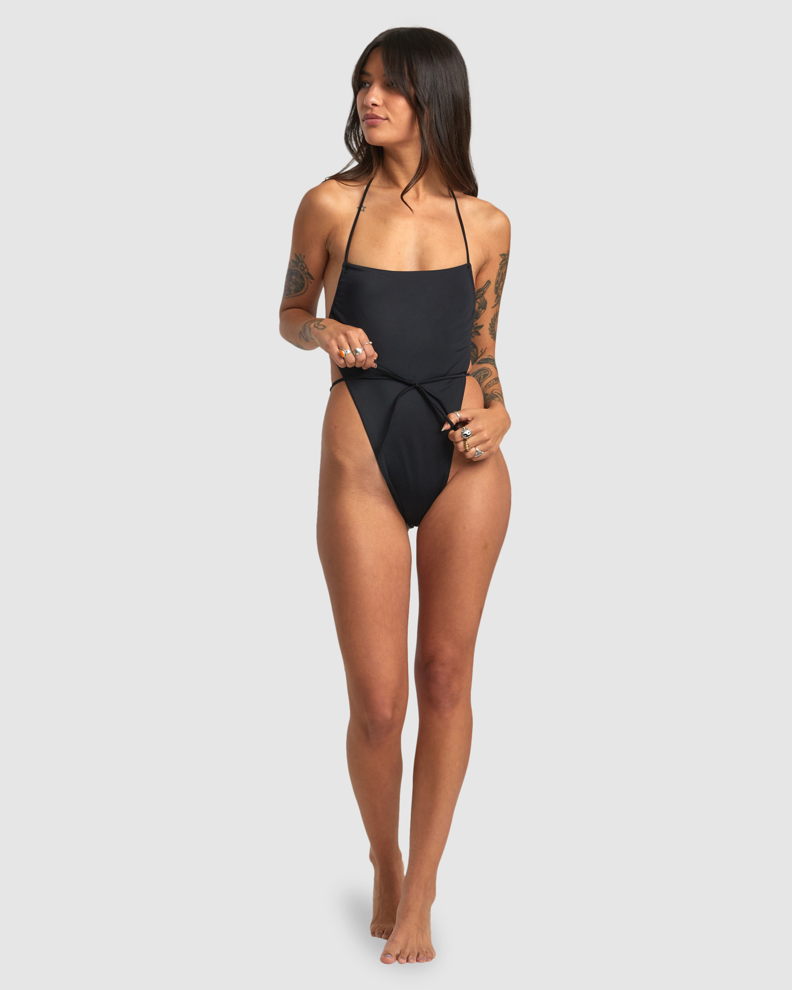 Rvca one piece swim top