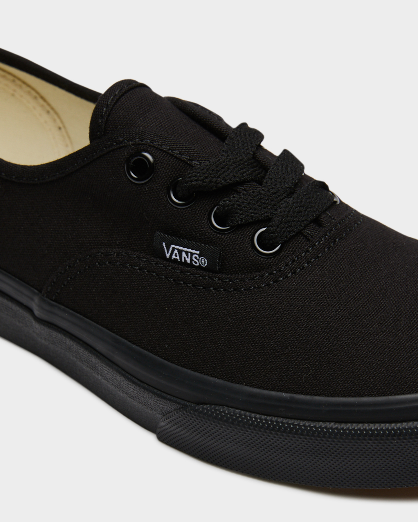 All black vans youth shop