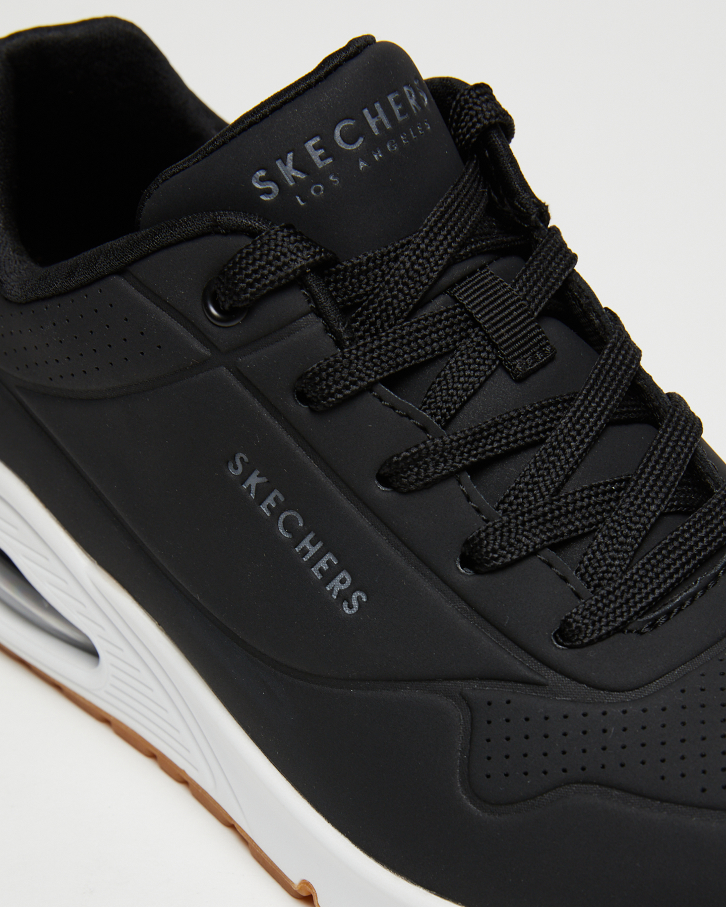 Skechers Womens Uno Sneaker Black SurfStitch