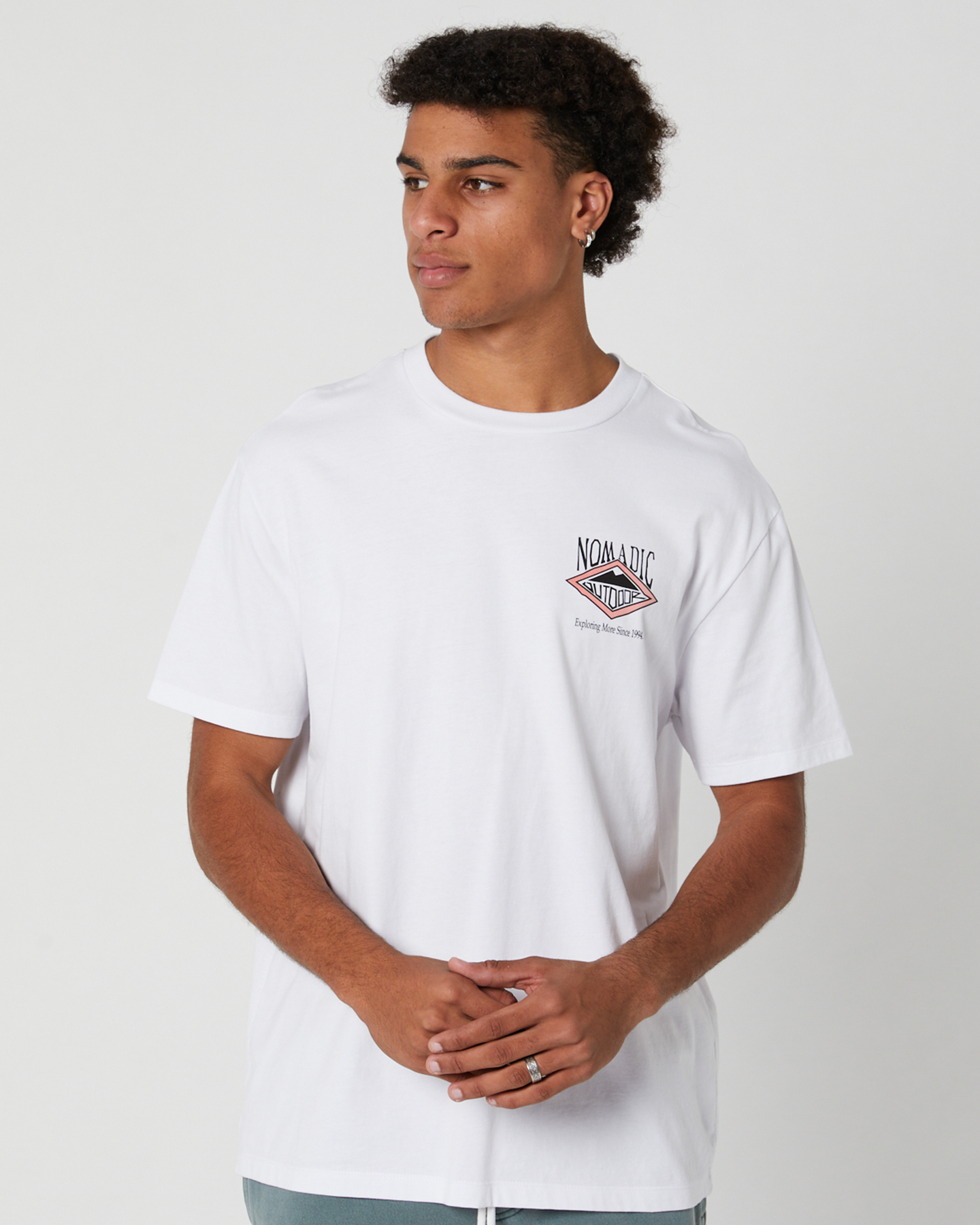 Nomadic Paradise Homestay Relaxed Tee - White | SurfStitch