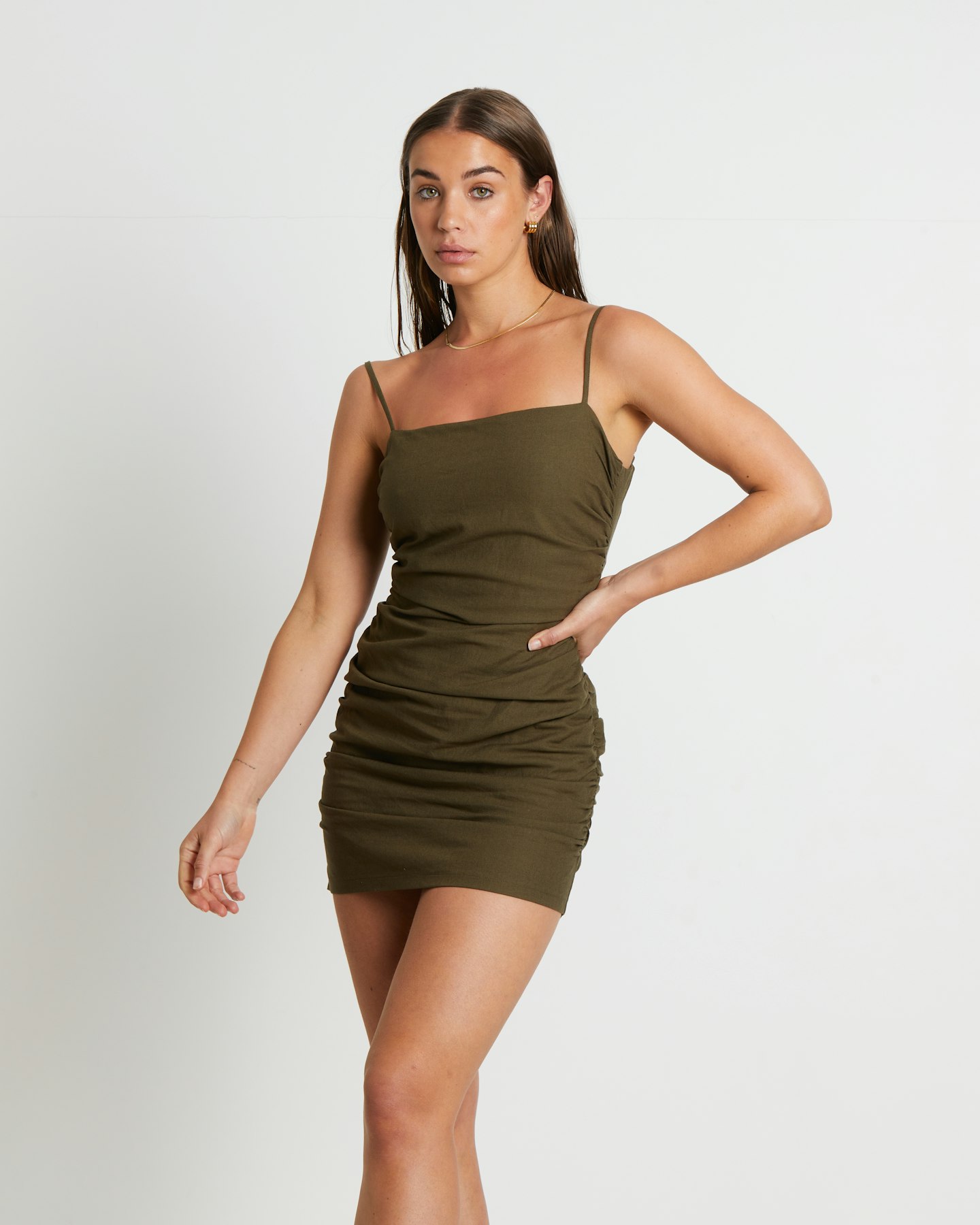 Jorje Gather Mini Dress