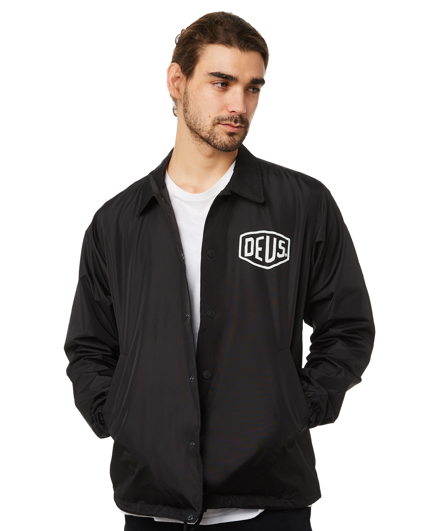 Deus Ex Machina Tokyo Mens Coach Jacket - Black | SurfStitch