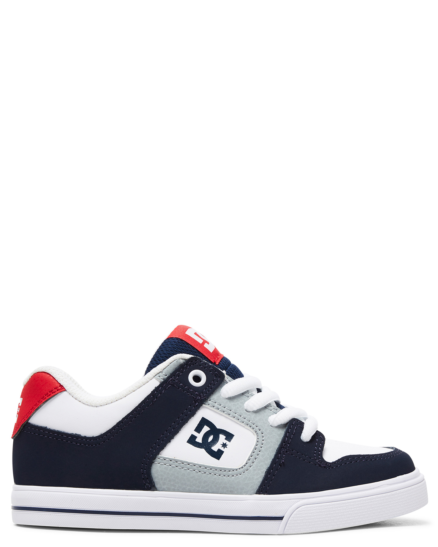 Dc Shoes Boys Pure Shoe - White/Navy 