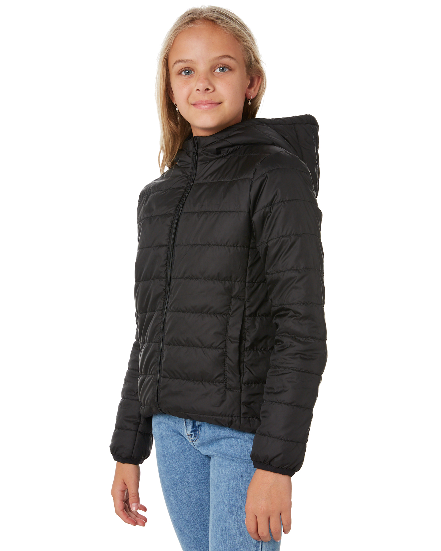 Rip Curl Teen Girl The Search Puffer - Black | SurfStitch