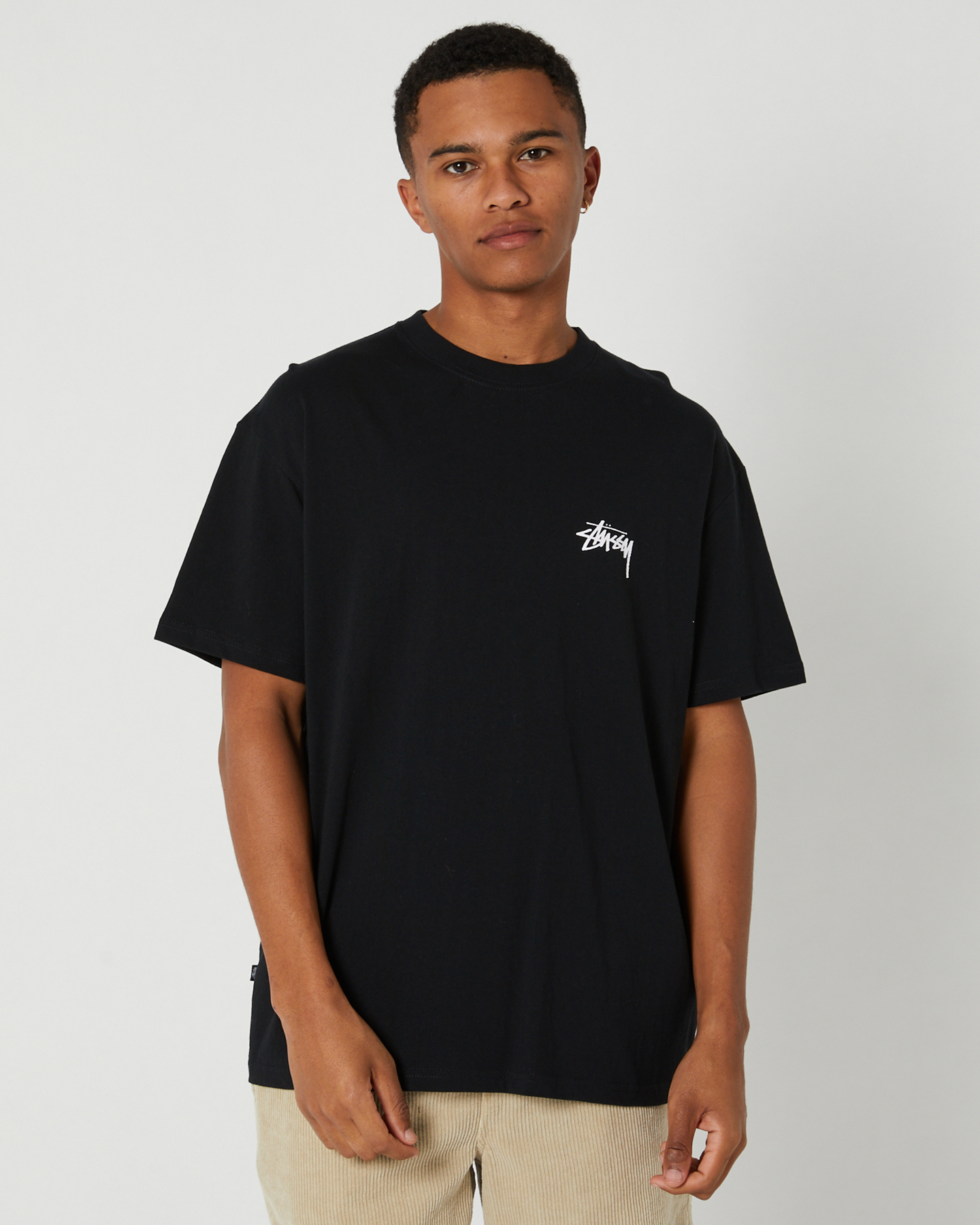 Stussy Pair Of Dice Solid Ss Tee - Black | SurfStitch