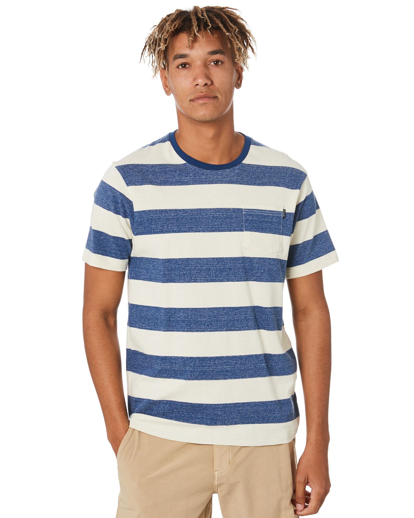 Rip Curl The Count Stripe Mens Tee - Royal Blue | SurfStitch