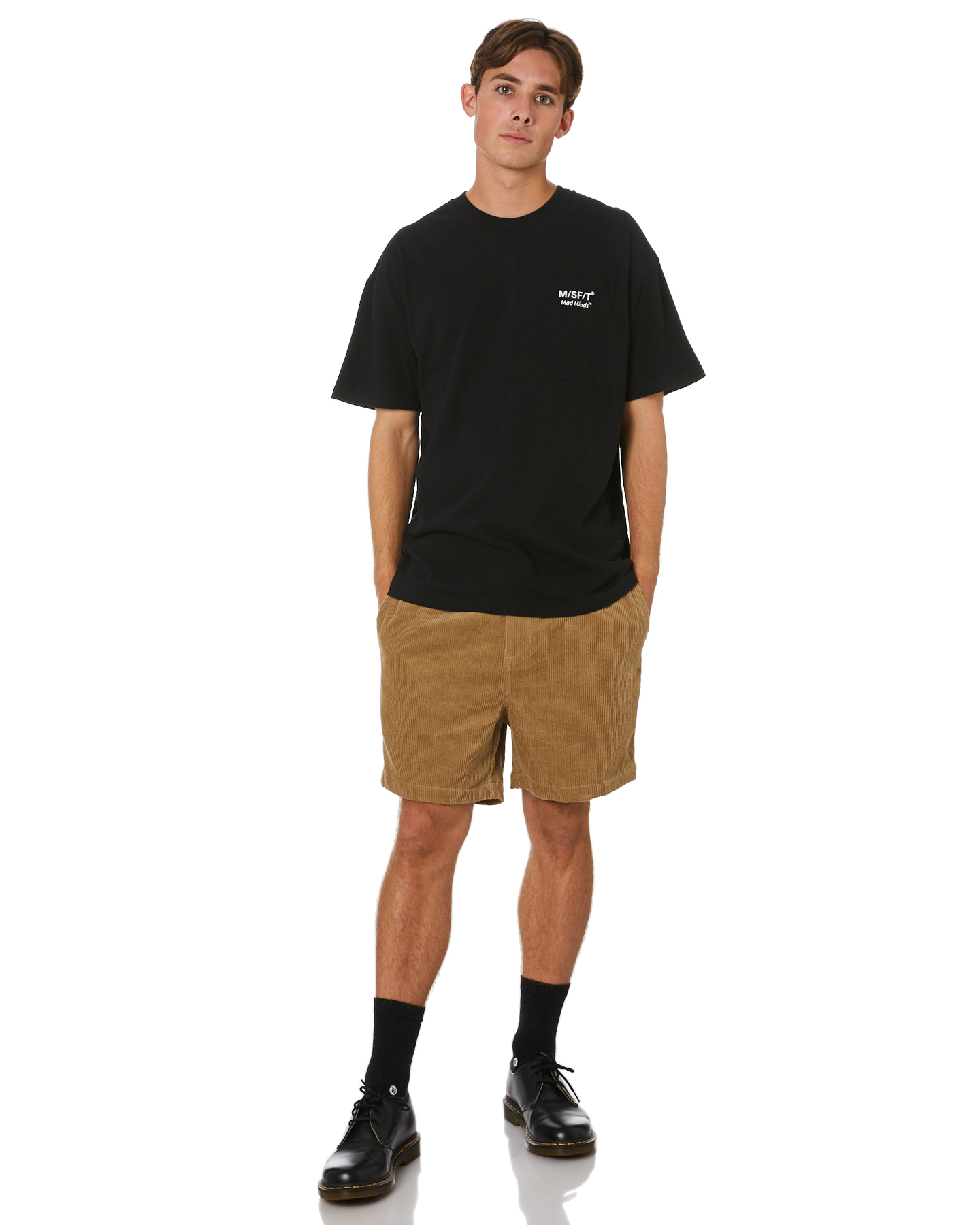 Misfit Lunchroom Ss Tee - Washed Black | SurfStitch
