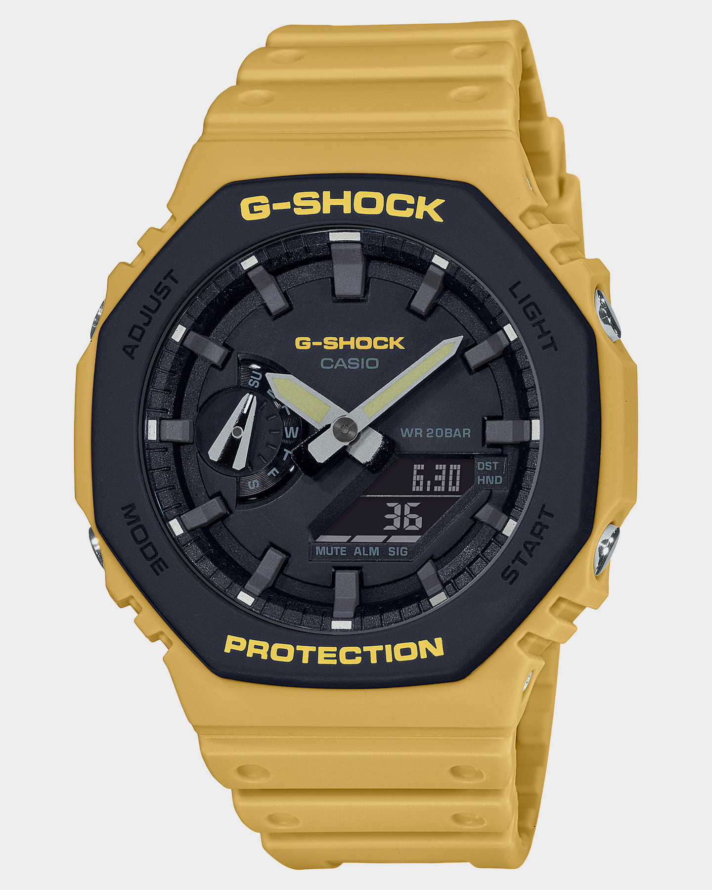 G Shock Ga-2100 Utility Color Watch - Yellow Black | SurfStitch