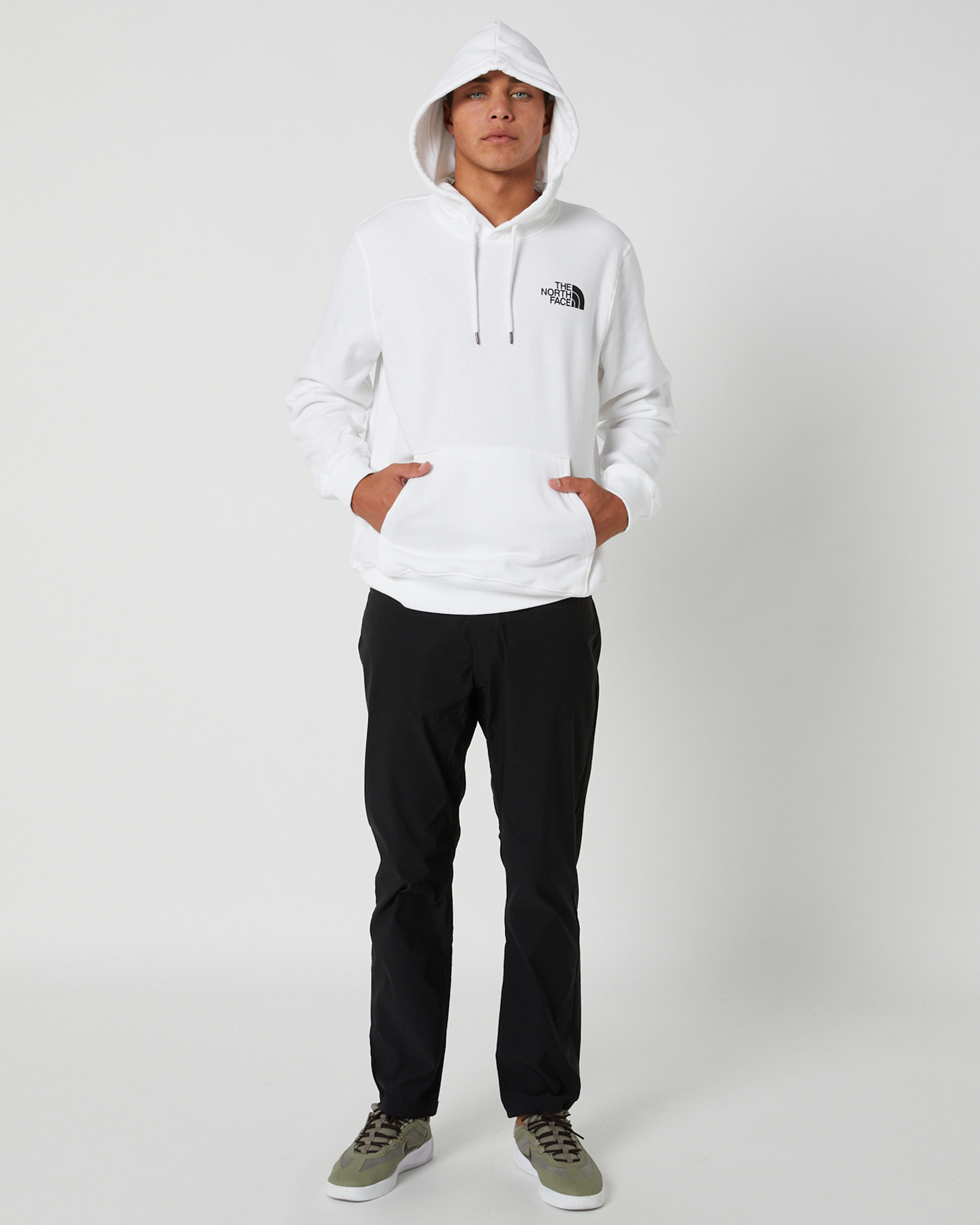 All white north face hoodie shop