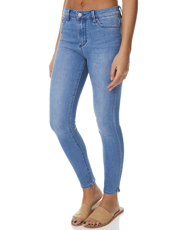 Riders By Lee Mid Rise Ankle Skimmer Womens Jean - Junior Blue | SurfStitch